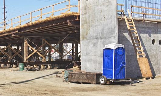 worry-free relief for construction site workers with these reliable portable toilets